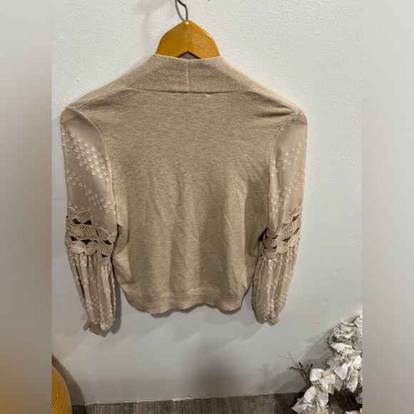 Sioni Milano cardigan, women's sm, lace bell sleeves, excellent condition! - Picture 5 of 8